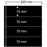 Safe Einsteckblätter Schwarz Für Compact A4-Album Nr. 454 (5er Pack) Neu ( - Altri & Non Classificati