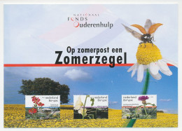 Zomerbedankkaart 2001 - Complete Serie Bijgeplakt - FDC - Zonder Classificatie