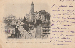 ZY 46-(32) AUCH - ESCALIER MONUMENTAL , CATHEDRALE ET TOUR DES VIEILLES PRISONS - 2 SCANS - Auch