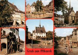 73652190 Poessneck Schuhgasse Marktbrunnen Am Markt Rathaus Portal Rathaus Schuh - Poessneck