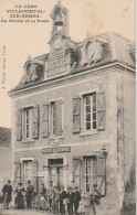 ZY 46-(32) VILLECOMTAL SUR ARROS - LA MAIRIE ET LA POSTE - ANIMATION - 2 SCANS - Sonstige & Ohne Zuordnung