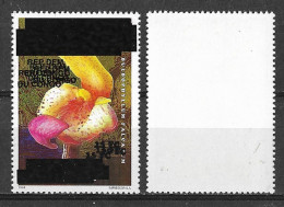 2000 Congo Zaire - Error Triple Overprint - Plants Flowers Jungle Gem Cobra Orchids Bulbophyllum Falcatum MNH - Orchidées