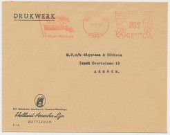 Meter Cover Netherlands 1955 NASM - Dutch American Steamship Company - Holland America Line  - Ships