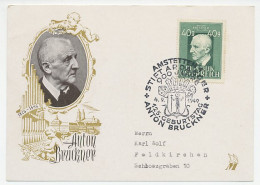Postcard / Postmark Austria 1949 Anton Bruckner - Composer - Muziek