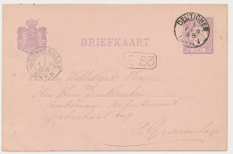 Kleinrondstempel Deutichem 1888 - Postkantoor Opgave Buurten - Unclassified