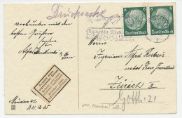 Card / Postmark Deutsches Reich / Germany 1936 Winter Olympic Games Garmisch Partenkirchen 1936 - Skiing - Other & Unclassified