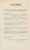 Staatsblad 1871 - Betreffende Postkantoor De Rijp - Storia Postale