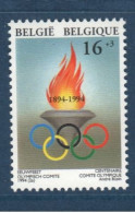 Belgique België, **, Yv 2537, MI 2591, SG 3212, Flamme Des JO, - Unused Stamps