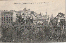 ZY 50-(35) FOUGERES - VUE GENERALE PRISE DE LA ROUTE DE RENNES - 2 SCANS - Fougeres