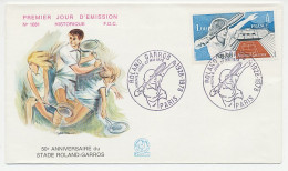 Cover / Postmark France 1978 Tennis - Roland Garros - Autres & Non Classés