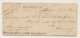 Treinbrief Prattenburg Rhenen - Utrecht 1851 - Eerste Spoortrein - Cartas & Documentos