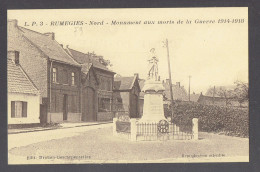 CP 59 - RUMEGIES - MONUMENT AUX MORTS DE LA GUERRE 1914-1918 - Otros & Sin Clasificación