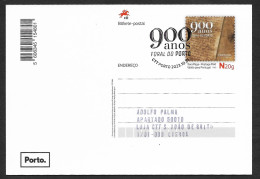 Portugal Entier Postal 2023 Foral Du Porto 900 Ans Cachet Stationery Oporto City Charter 900 Years Pmk - Postwaardestukken