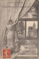 ZY 51-(36) SOUVENIR DE TOURNON ST MARTIN - MULTIVUES - ILLUSTRATION - FEMME TORSE NU DEVOILANT DES VUES - Other & Unclassified