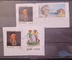 Aland 1992 2007 2009 4 Stamps On 2 Fragment Travelled 2023 - Ålandinseln