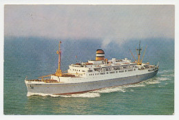 Prentbriefkaart HAL - S.S. Maasdam - Paquebote