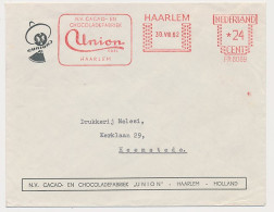 Meter Cover Netherlands 1962 Chocolate Factory Union - Haarlem - Alimentación