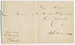 Geleidebrief - Franco Naar Jellum - Ongedateerd - ...-1852 Prephilately