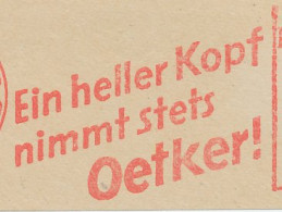 Meter Cut Deutsche Post / Germany 1951 Foodproducts - Oetker - Alimentación