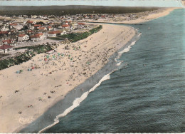 ZY 55-(40) MIMIZAN PLAGE - PLAGE SUR L' OCEAN ET L' EMBOUCHURE DU COURANT - VILLAS - VUE AERIENNE - 2 SCANS - Mimizan Plage