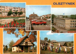 73652055 Olsztynek Hohenstein Markt Wohnsiedlung Schule Volkstanz Park Olsztynek - Polonia