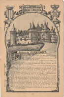 ZY 56-(41) COLLECTION HISTORIQUE DES CHATEAUX DE FRANCE - CHATEAU DE CHAUMONT - 2 SCANS - Châteaux