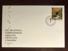 CROATIA FDC COVER 2019 YEAR VETERINARY HEALTH MEDICINE STAMPS - Kroatien