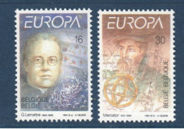 Belgique België, **, Yv 2551, 2552, Mi 2607, 2608, SG 3226, 3227, Europa 1994, - Unused Stamps