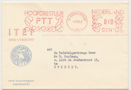 Meter Cover Netherlands 1952 PTT - Board Dutch Postal Service - Altri & Non Classificati