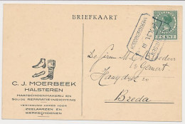 Treinblokstempel Vlissingen - S Hertogenbosch III 1931 Halsteren - Unclassified