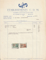 104-J.Das..Ets C.D.M..Echarpes, Cravates, Mouchoirs.....Brussels-Bruxelles...België-Belgique...1953 - Kleidung & Textil