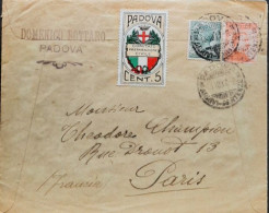 Enveloppe De PADOVA Pour Paris - Propaganda Di Guerra