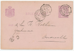 Trein Kleinrondstempel : Arnhem - Breda B 1893 - Cartas & Documentos