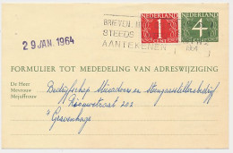 Verhuiskaart G. 26 Zwolle - Den Haag 1964 - Postal Stationery