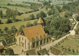 ZY 62-(45) COURTENAY - L' EGLISE - VUE AERIENNE - 2 SCANS - Courtenay