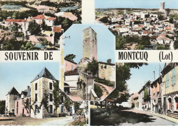 ZY 63-(46) SOUVENIR DE MONTCUQ - CARTE MULTIVUES COULEURS - 2 SCANS - Montcuq