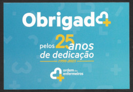 Portugal Entier Postal 2023 Ordre Des Infirmières 25 Ans Cachet Stationery Order Of Nurses 25 Years Pmk Santé Health - Medicina