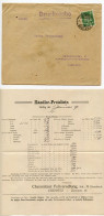 Germany 1927 Cover W/ Document; Chemnitz-Gablenz - Chemnitzer Fellveredlung To Ostenfelde; 5pf. German Eagle - Briefe U. Dokumente
