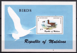 Maldives 1980 Mi Block 67 MNH  (ZS8 MLDbl67) - Marine Web-footed Birds