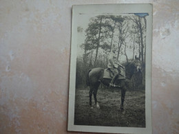 Carte Photo Militaire à Cheval - Other & Unclassified