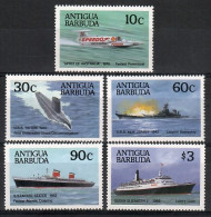 Antigua And Barbuda 1987 Mi 1033-1037 MNH  (ZS2 ANB1033-1037) - Bateaux