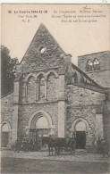 ZY 70-(51) GUERRE 1914 - SUIPPES - DEVANT L' EGLISE EN RUINES , LES FUNERAILLES D' UN DE NOS BRAVES POILUS - 2 SCANS - Sonstige & Ohne Zuordnung