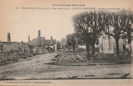 ZY 70-(51) GUERRE 1914 - HEILTZ LE MAURUPT - MAIRIE ET GRANDE RUE - 2 SCANS - Sonstige & Ohne Zuordnung