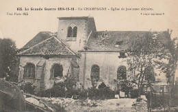 ZY 70-(51) GUERRE 1914 - JONCHERY  SUR SUIPPE - EGLISE DETRUITE - 2 SCANS - Sonstige & Ohne Zuordnung