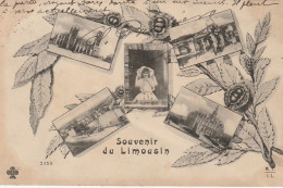 ZY 74- LIMOUSIN - CARTE  SOUVENIR MULTIVUES - 2 SCANS  - Souvenir De...