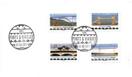 FRANCE. FDC. N°206640.  01/09/2017.cachet Paris. Ponts Et Viaducs - 2010-2019