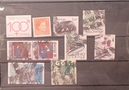 Sweden Svezia Lot 10 Stamps  Travelled In 2023 - Usati