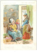 CHROMOS.n°18.AU BON MARCHE.11 X 16 Cm.LA CIGALE ET LA FOURMI.(5)P KAUFFMANN - Au Bon Marché