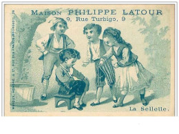 CHROMOS.n°110.PHILIPPE LATOUR.CHAUSSURES.LA SELLETTE.ENFANT MIS A PART PAR SES CAMARADES - Sonstige & Ohne Zuordnung