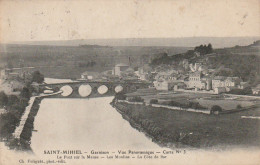 ZY 75-(55) SAINT MIHIEL -  VUE PANORAMIQUE - LE PONT SUR LA MEUSE - LES MOULINS - 2 SCANS - Saint Mihiel